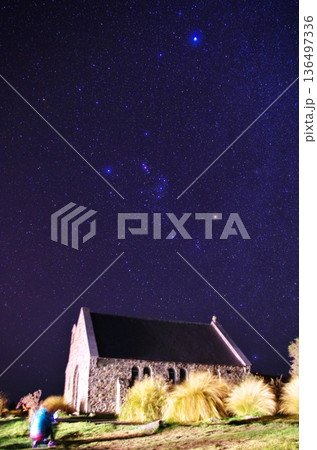 ニュージーランドの満天の星空 136497336