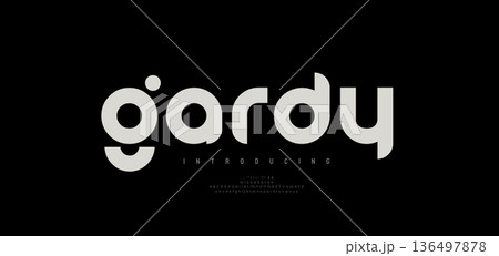 modern minimal abstract alphabet fonts. Typography creative minimalist decorative sport, game, technology, fashion, digital, creative logo font. vector illustration 136497878