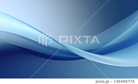抽象的な背景素材・デジタル世界・波 136498778