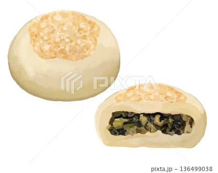 おやき（野沢菜入り） 136499038