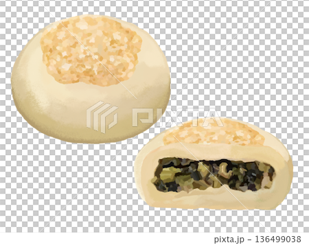 おやき（野沢菜入り） 136499038