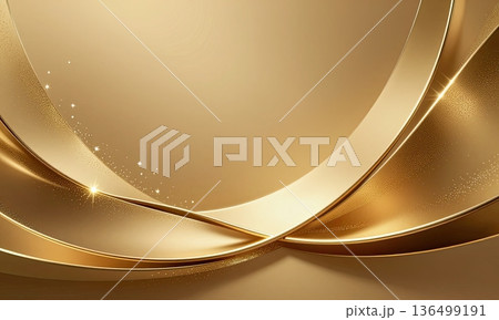 Luxury abstract golden wave background with glitter light effect. Luxury abstract golden wave background with glitter light effect. 136499191