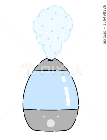 加湿器のイラスト(電源ON)-2 加湿器のイラスト(電源ON)-2 136499226