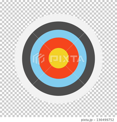 射箭靶子示意圖 136499752