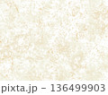 高級感のあるクリームベージュの水彩手描き和風テクスチャ背景 136499903