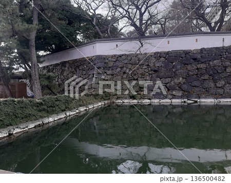 堀に浮かぶ石垣 136500482
