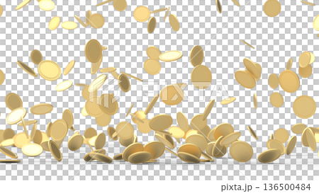 降ってくるゴールドコイン CG 降ってくるゴールドコイン CG 136500484
