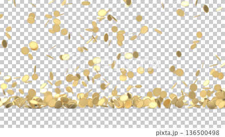 降ってくるゴールドコイン　CG 136500498