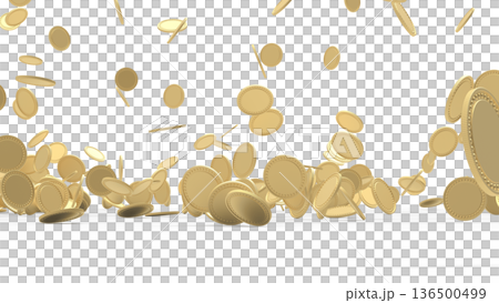 降ってくるゴールドコイン　CG 136500499