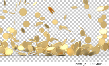 降ってくるゴールドコイン　CG 136500500