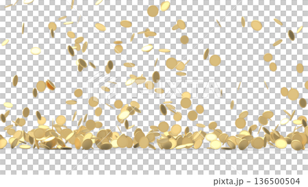 Falling gold coins CG Falling gold coins CG 136500504