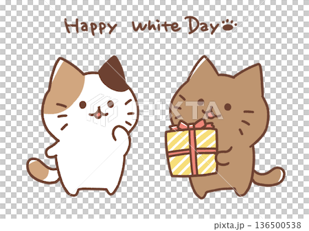 ホワイトデーねこ ホワイトデーねこ 136500538