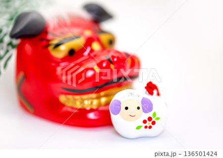 干支土鈴　羊 136501424