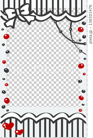 Doodle Instax Decoration Frame Cute Decorative Material Black Red Doodle Instax Decoration Frame Cute Decorative Material Black Red 136501476