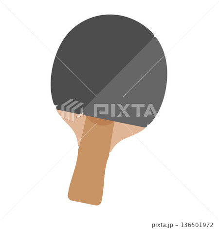 卓球ラケット　イラスト 136501972