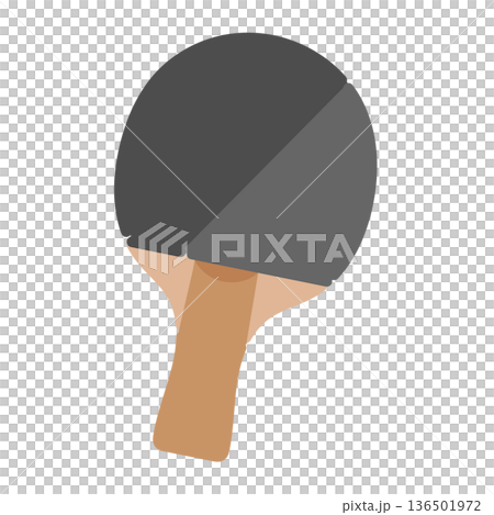 卓球ラケット　イラスト 136501972