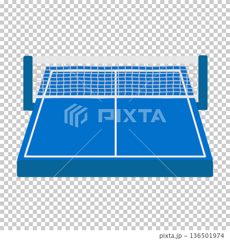 Table tennis table illustration 136501974