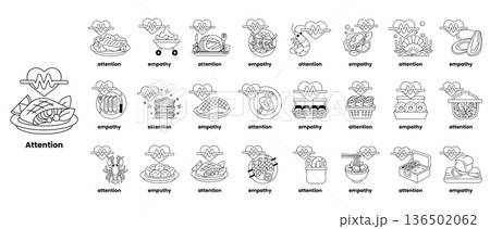 The image is a series of black and white drawings of various things The image is a series of black and white drawings of various things 136502062