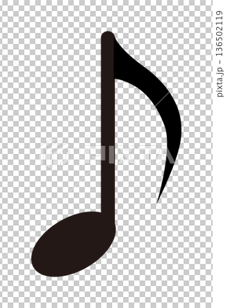 Eighth note music icon Eighth note music icon 136502119