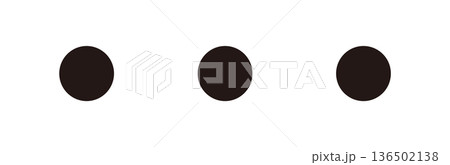 3点リーダー（3点連打）のアイコン 136502138