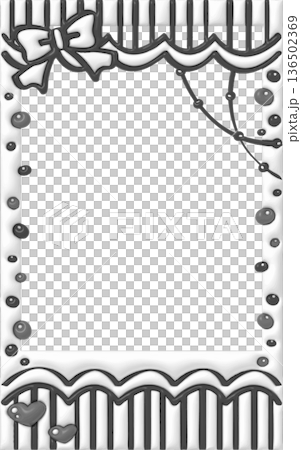 Plump Doodle Instax Decoration Frame Cute Decorative Material Black Plump Doodle Instax Decoration Frame Cute Decorative Material Black 136502369