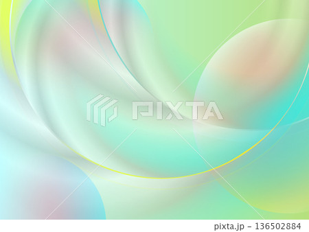 Pastel colorful liquid circles abstract concept geometric background 136502884