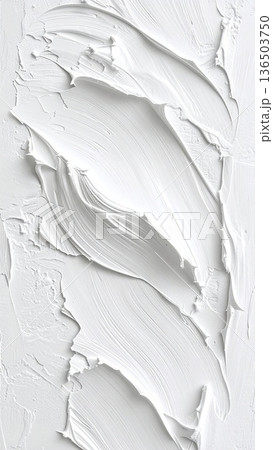 《AI画像》凹凸のある白い壁 136503750