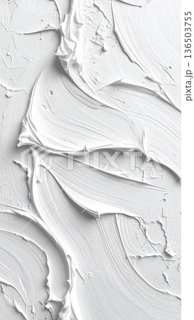 《AI画像》凹凸のある白い壁 136503755