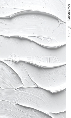 《AI画像》凹凸のある白い壁 136503759