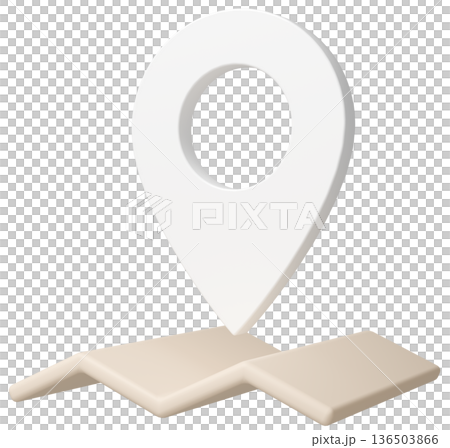 3D 影像地圖 pin_white 3D 影像地圖 pin_white 136503866