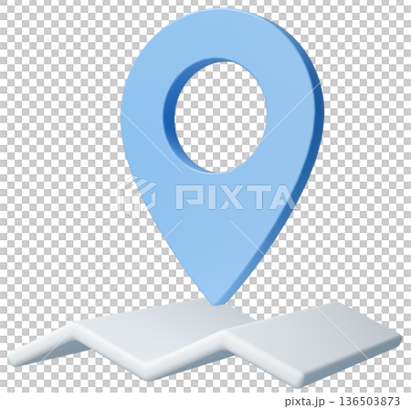 3D 影像映射 pin_light blue 136503873