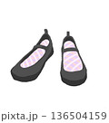 黒のメリージェーンのイラスト 136504159