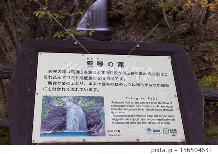 【栃木県_龍王峡】駅を降りると其所には黄葉と岩と水の公園 龍王峡 136504631