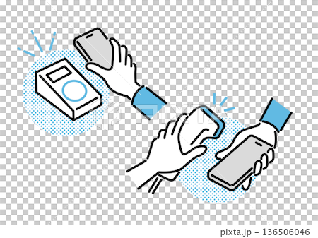 智慧型手機支付男性手 136506046