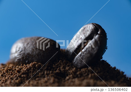 新鮮なコーヒー豆 新鮮なコーヒー豆 136506402