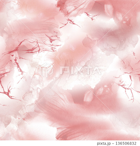 Seamless pattern of fluid art in red and burgundy acrylic pouring with organic marble like cells,crackle effects.Abstract background for contemporary branding,gallery style prints,luxury packaging Seamless pattern of fluid art in red and burgundy acrylic pouring with organic marble like cells,crackle effects.Abstract background for contemporary branding,gallery style prints,luxury packaging 136506832
