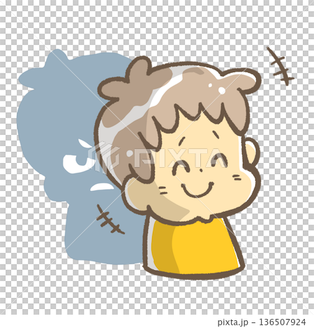 一個臉上帶著笑容,內心卻很生氣的人 一個臉上帶著笑容,內心卻很生氣的人 136507924