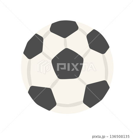 サッカーボール　イラスト 136508135