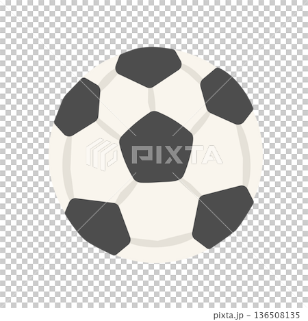 サッカーボール　イラスト 136508135