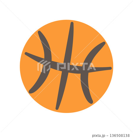バスケットボール　イラスト 136508138