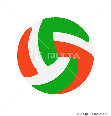 バレーボール　イラスト 136508139