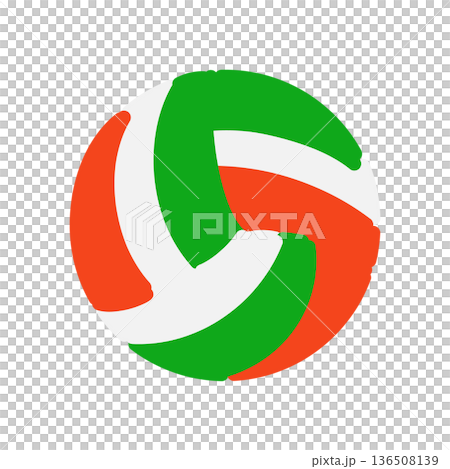 バレーボール　イラスト 136508139