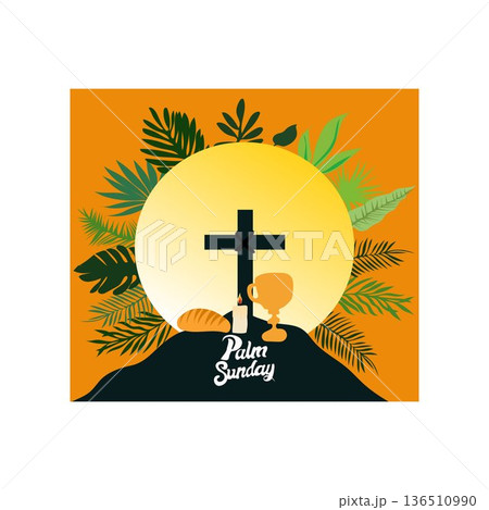 palm sunday passion sunday the sunday of the passion hosanna sunday free vector illustration palm sunday passion sunday the sunday of the passion hosanna sunday free vector illustration 136510990
