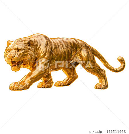 金色の像-トラ 136511468