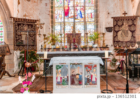 Parish close church of Goulven, finistere, brittany, france Parish close church of Goulven, finistere, brittany, france 136512301