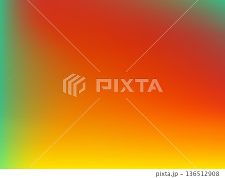 Abstract gradient background. Sunset beach or summer colors. Orange, purple, yellow and green colors. Vector. 136512908
