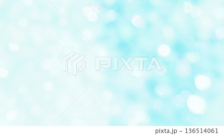 ビーズの背景テクスチャー　水色ブルー　メルヘンな光キラキラ背景 136514061