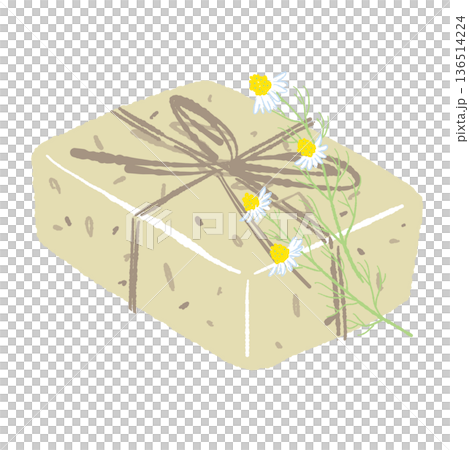 手工洋甘菊皂插圖,天然材質,附繩子 手工洋甘菊皂插圖,天然材質,附繩子 136514224