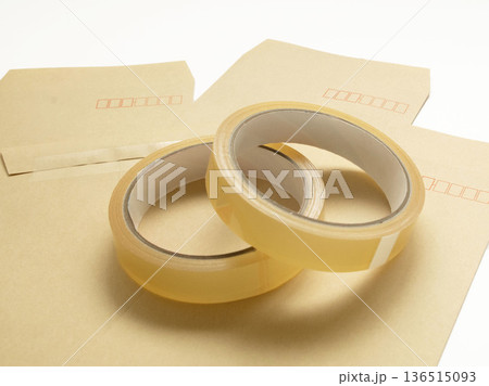 セロテープ テープ 文房具 セロハンテープ　事務用品　茶封筒 136515093