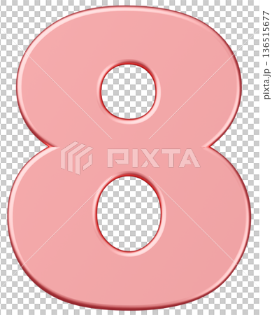 3D material_number_8_metallic_pink 3D material_number_8_metallic_pink 136515677
